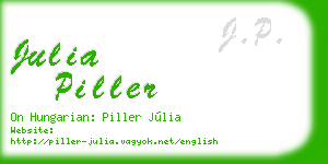 julia piller business card
